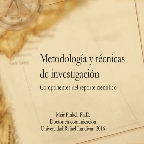 Metodología y técnicas de investigación segun Finkel