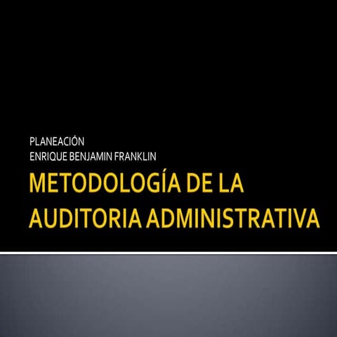 Fases de la auditoria administrativa | PDF
