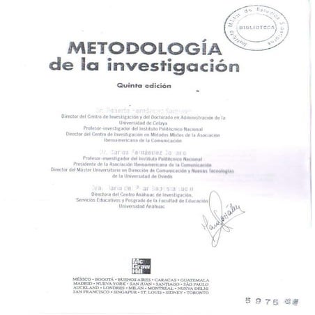 Metodología de la investigación   h- sampieri (5ta edición)
