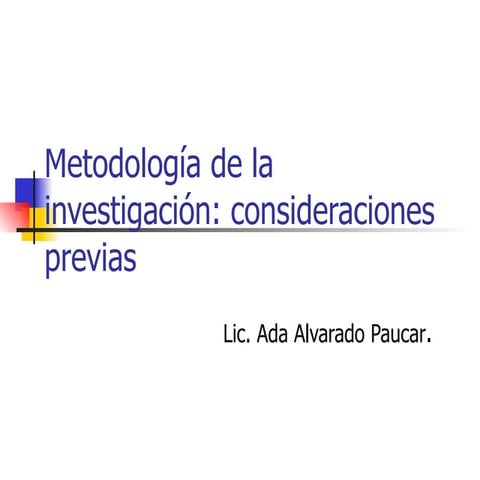 Metodología de la investigación