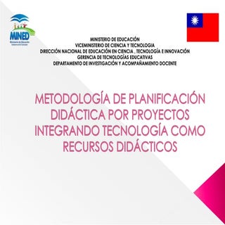 Metodología de planificación didáct...
