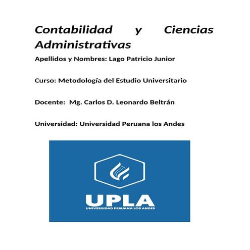 Metodología ensayo mejorado,contabilidad