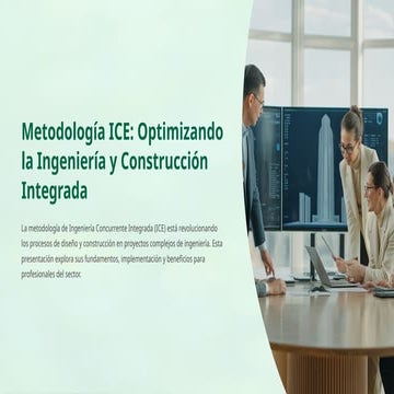 Metodología ICE: Optimización la Ingeniería y Construcción Integrada | PPTX