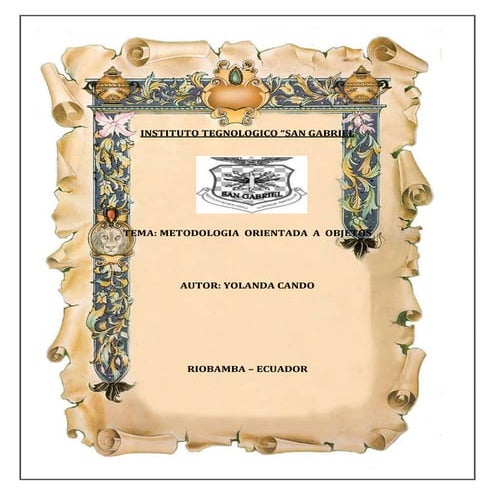 Metodología orientadas a objetos