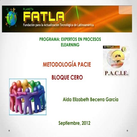 Metodología pacie. bloque cero