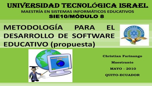 Metodología para el desarrollo de software educativo