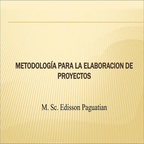 Metodología para  proyectos de investigación científica