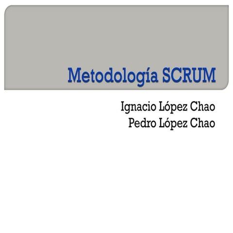 Metodología scrum