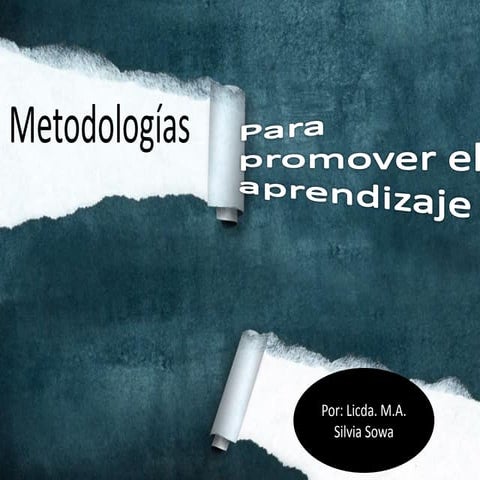 Metodologías para el aprendizaje silvia sowa