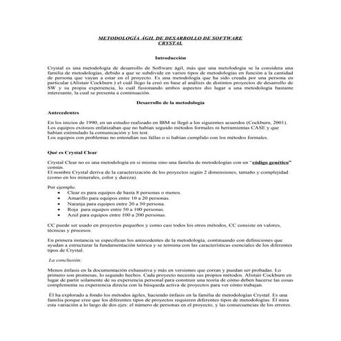 Metodologia crystal
