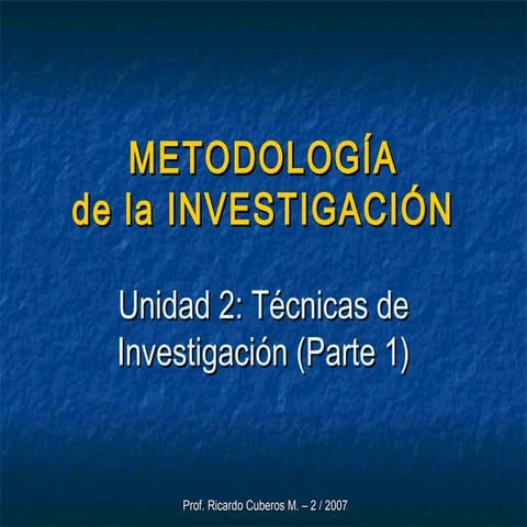 Metodologia de la investigacion