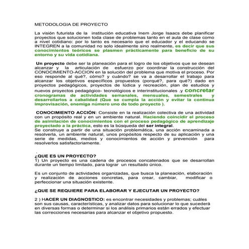 Metodologia de proyecto tita inem