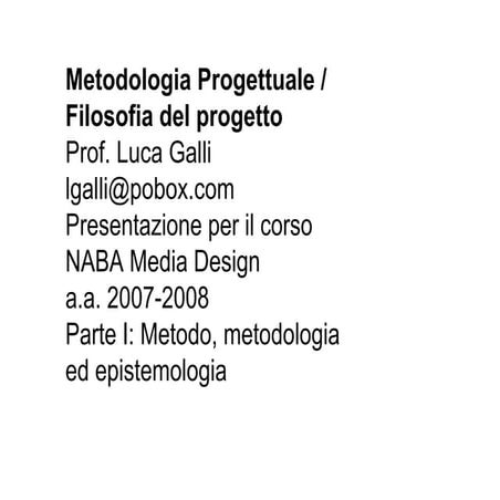 Metodologia Galli 2008 Parte1