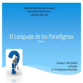 Lenguaje de los Paradigmas