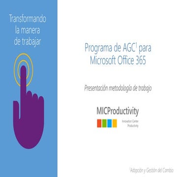 Metodología AGC Office365 - MICProductivity
