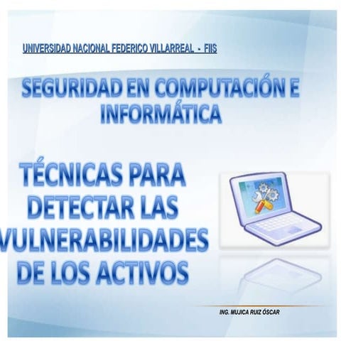Metodologia para detectar vulnerabilidades de los activos