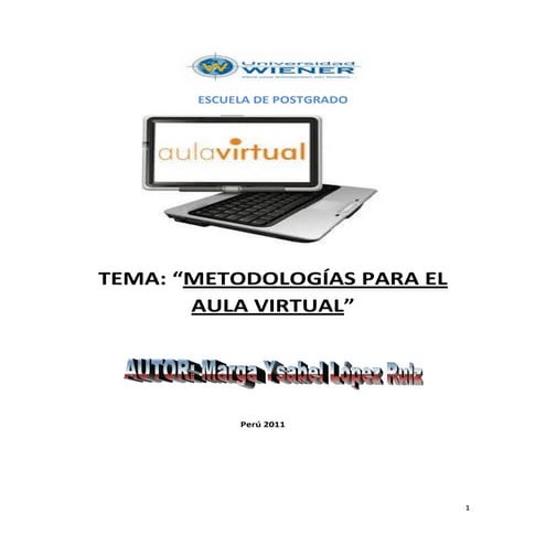 METODOLOGIAS PARA EL AULA VIRTUAL