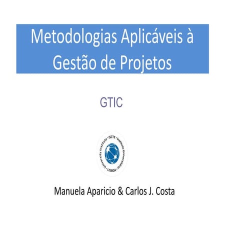 Metodologias de Gestão de Projetos