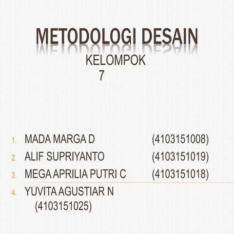 Metodologi desain