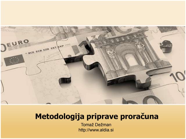 Metodologija priprave proračuna