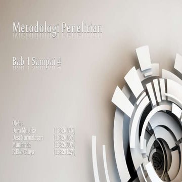 Bab 1 - Bab 4 Metodologi Penelitian (Uma Sekaran)