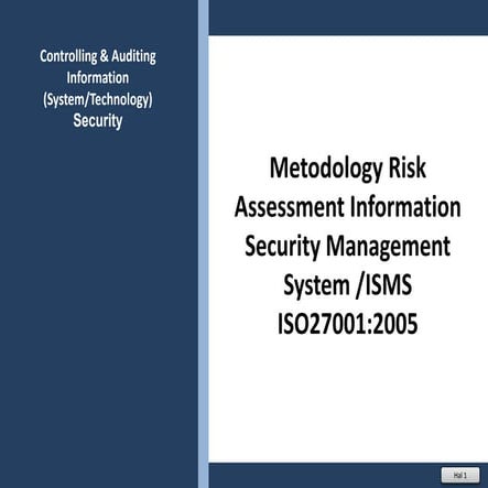 Metodology Risk Assessment ISMS