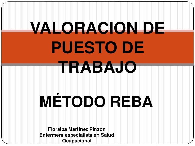 Resultado de imagen de carga postural metodo reba