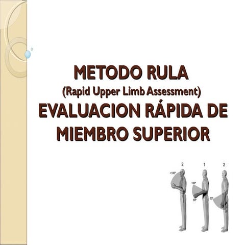 Método Rula y como calificarlo en el marco ergonómico | PPTX