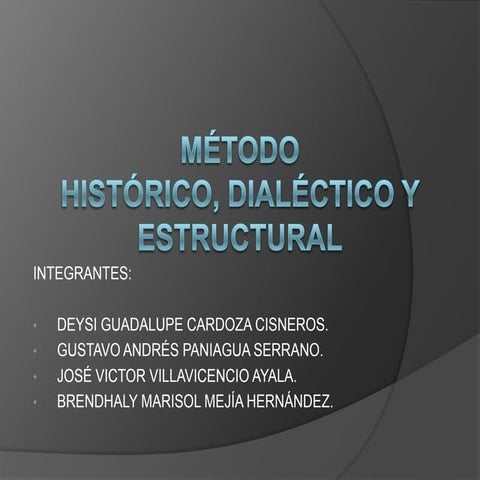 Metodo dialectico | PDF