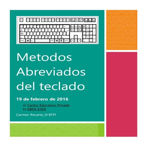 Metodos abreviados del teclado