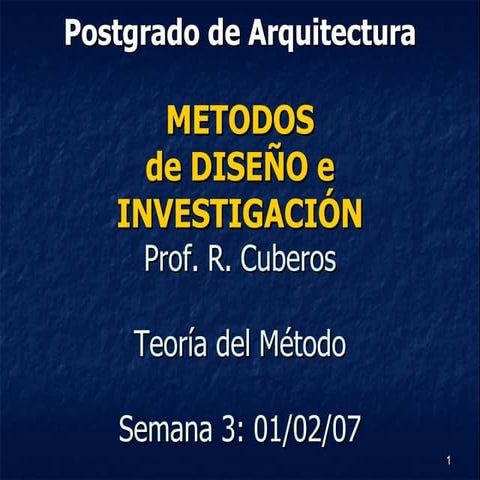 Metodos de Diseño - Clase 3