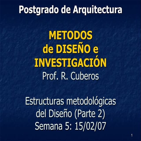 Metodos de Diseño - Clase 5