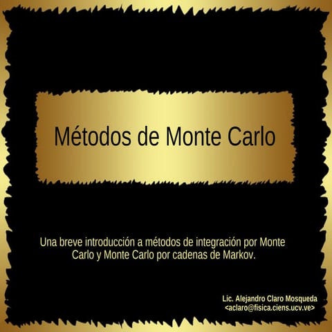 Metodos de monte carlo en mecánica estadistica