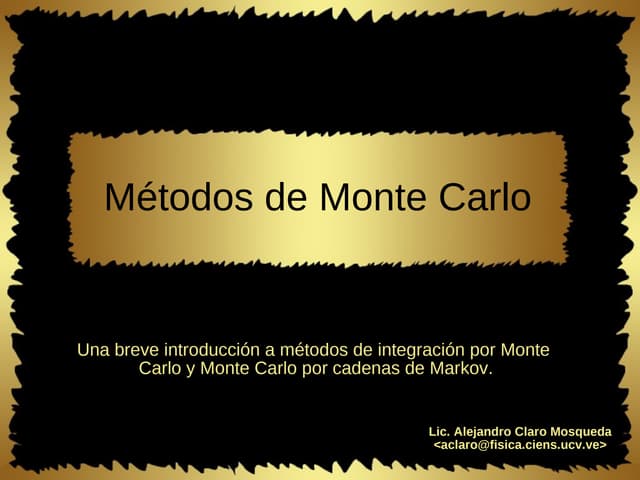 Metodos de monte carlo en mecánica estadistica