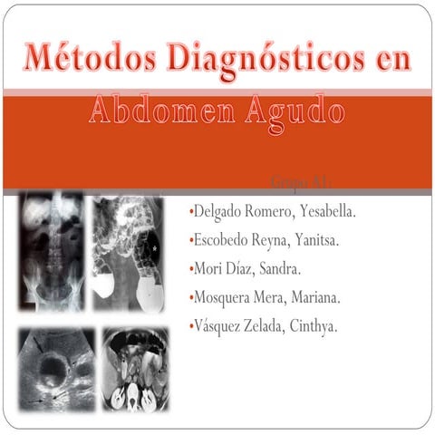Metodos Diagnosticos En Abdomen Agudo