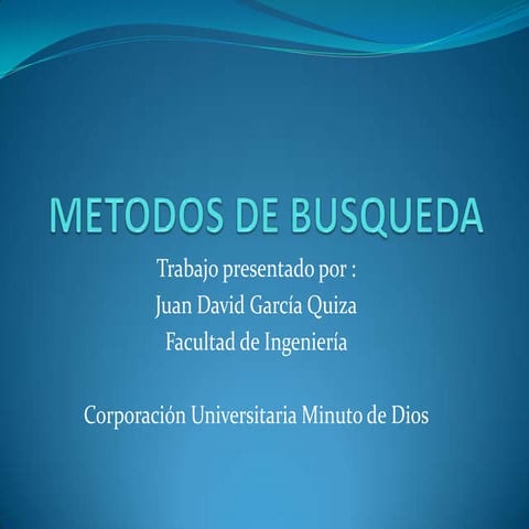 Metodos de busqueda