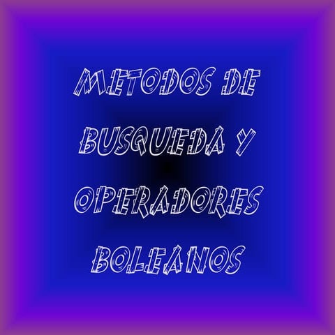 Metodos de busqueda