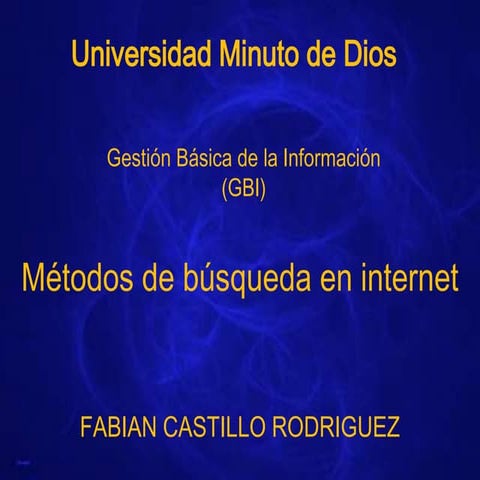 Metodos de busqueda en internet