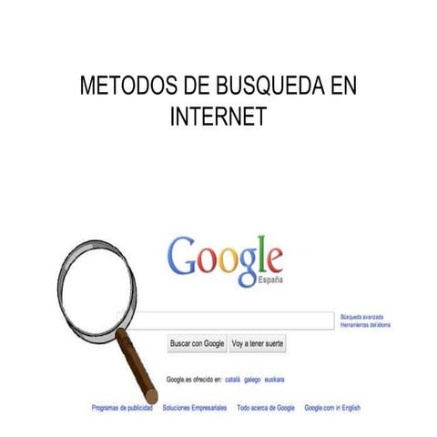 Metodos de busqueda en internet