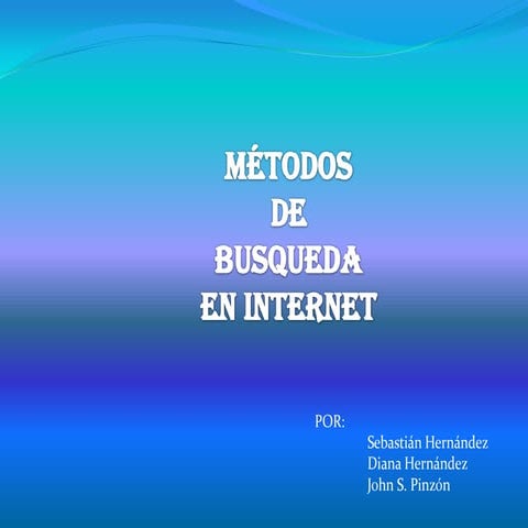 Metodos de busqueda y operadores boleanos