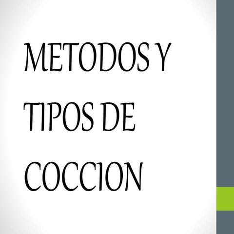 Metodos de coccion