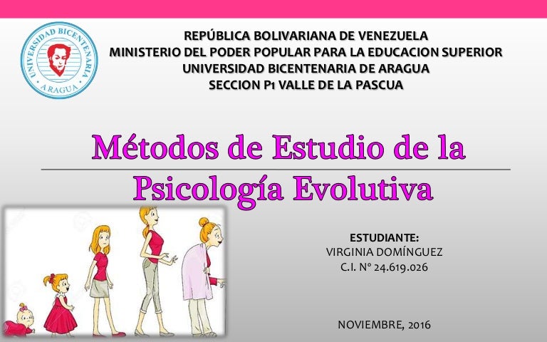Métodos de estudio de la psicología evolutiva
