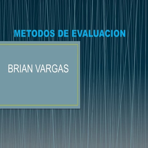 Metodos de evaluacion fisica 