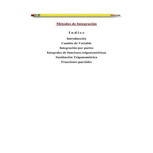 Metodos de integracion