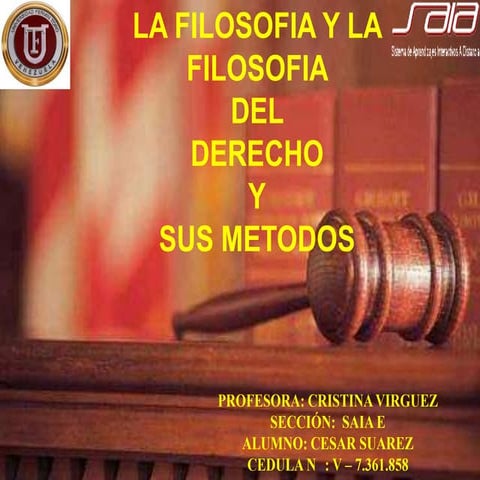 Metodos de la filosofia del derecho