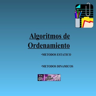 Metodos De Ordenamiento