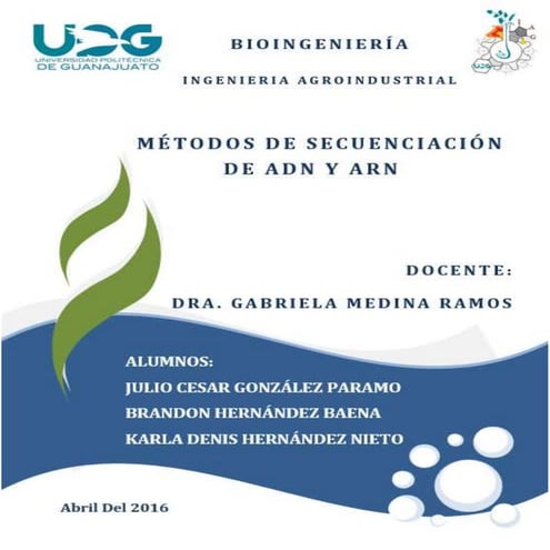 Metodos de secuenciacion