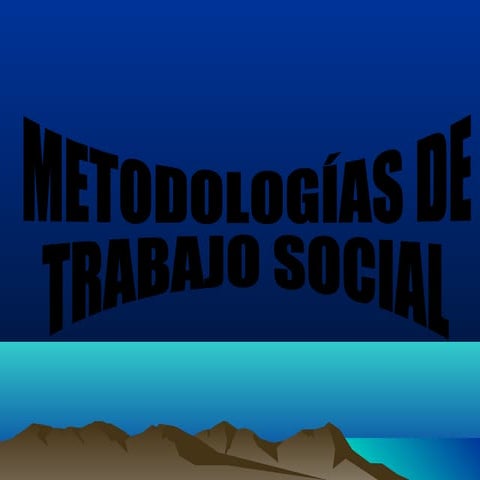 Metodos de Trabajo Social