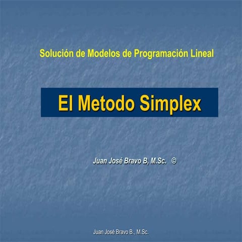 Metodo Simplex