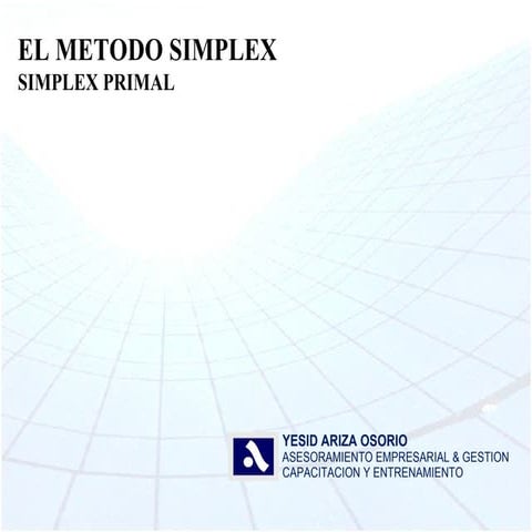 El Método simplex